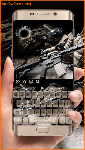 New Army Gun Keyboard Theme screenshot
