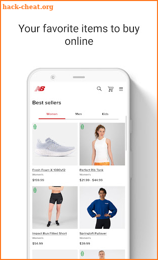 New Balance: USA shoping app screenshot