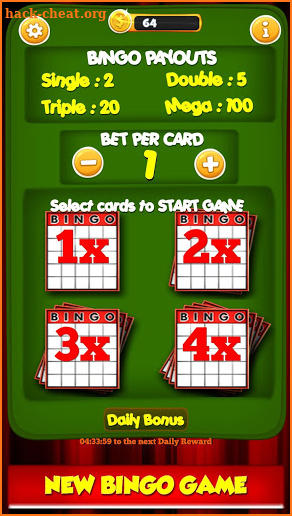 New Bingo Cards Game Free screenshot
