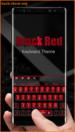 New Black Red Keyboard screenshot