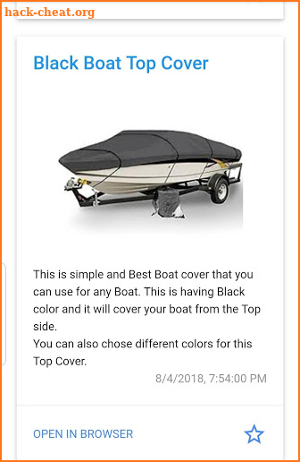 New Boat Cover Designs screenshot