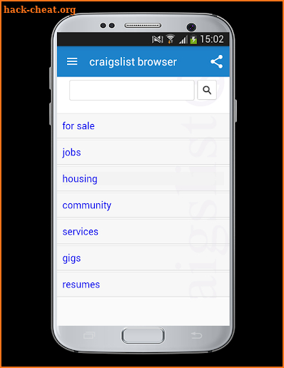 New browser for craigslist screenshot