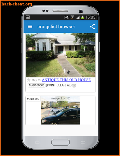 New browser for craigslist screenshot