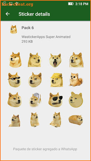 🐶 New Dog Memes Stickers (WAstickerApps) screenshot