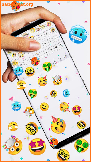 New Emoji Gravity Keyboard Theme screenshot
