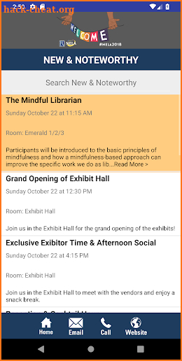 New England Library Conference screenshot