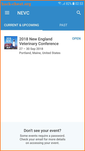 New England Vet Conference App screenshot