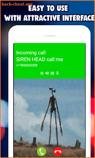New Fake Call Siren Head Horror Video Call screenshot