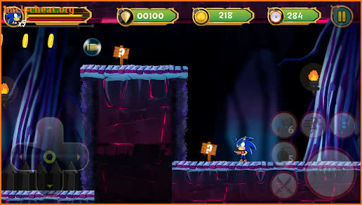 New Fast Blue Hedgehog Rush Fight Vs aliens screenshot