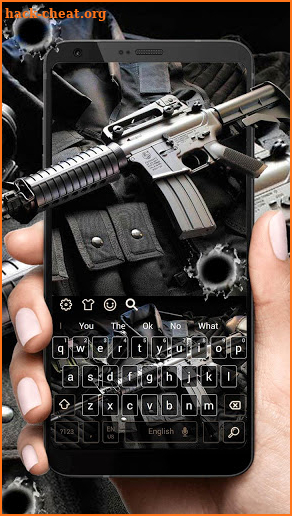 New Fire Gun Keyboard Theme screenshot
