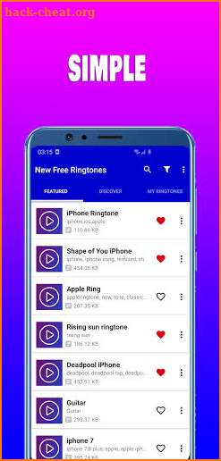 New Free Ringtones screenshot