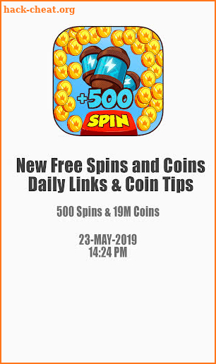 New Free Spins and Coins : Daily links & Coin tips screenshot