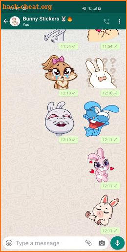New Funny Bunny Stickers WAStickerApps screenshot
