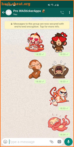🐵 New Funny Monkey Stickers WAStickerApps screenshot