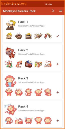 🐵 New Funny Monkey Stickers WAStickerApps screenshot