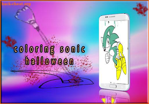 new Halloween coloring sonic book screenshot