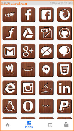 New HD Beveled Wooden Theme Icon Pack Pro screenshot
