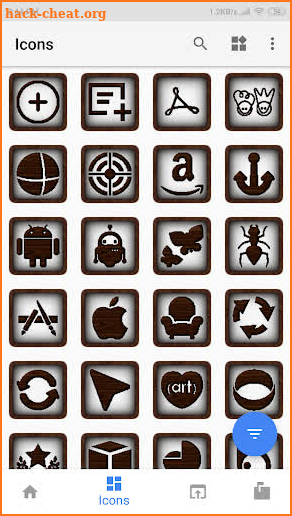 New HD Dark Wooden Theme Iconpack Pro screenshot