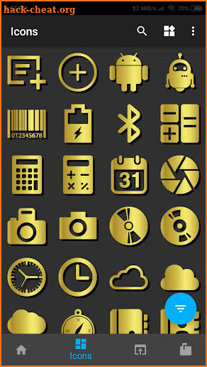 New HD Gold Iconpack theme Pro screenshot