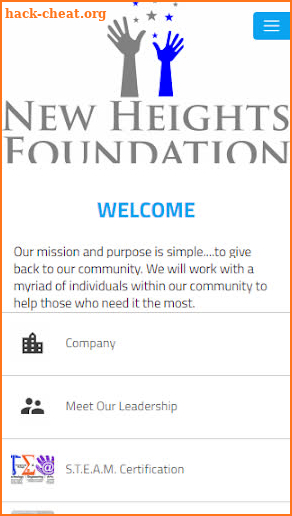 New Heights Foundation screenshot