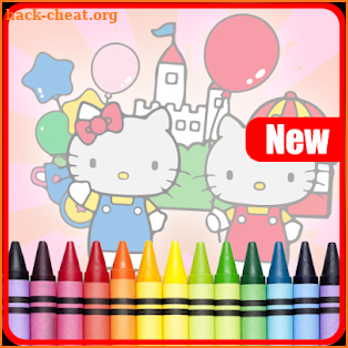 New Hello Kitty coloring book screenshot