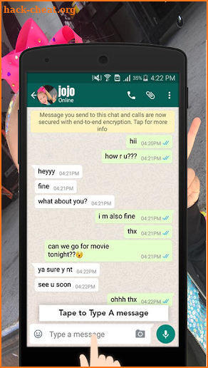 New JoJo SiWa Chat Prank screenshot