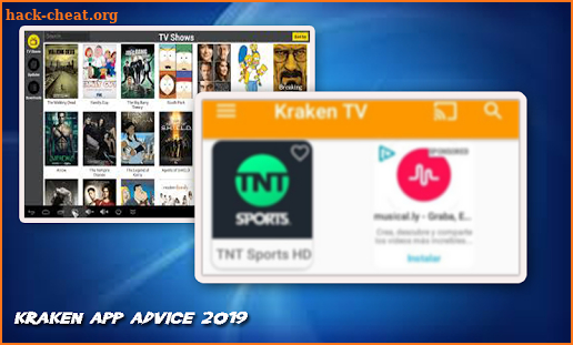 New KrakenHD TV advice screenshot