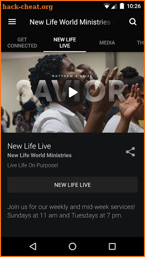 New Life World Ministries-MD screenshot