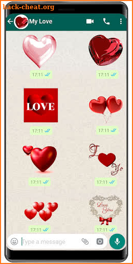 New love stickers for WAStickerApps love 2020 screenshot