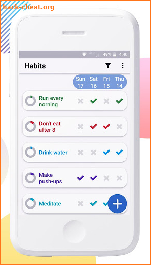 New Me - Habit tracker screenshot