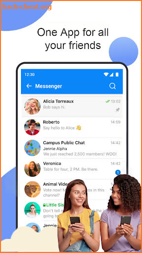 New Messenger for all messaging & social app screenshot