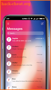 NEW Messenger for iPhone X - SMS Theme 2018 screenshot