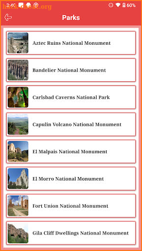 New Mexico National and State  screenshot