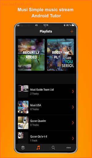 New Musi Simple music app streaming 2021 Tutorial screenshot