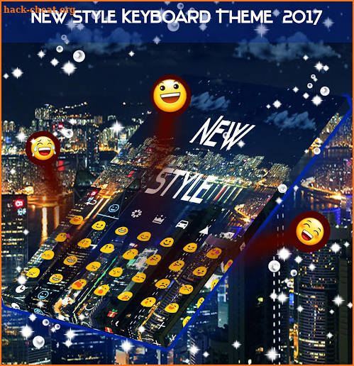 New Night Style Keyboard Theme screenshot