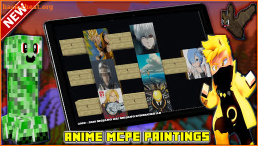 New Ninja Anime Mods And Paintings For MCPE Game screenshot