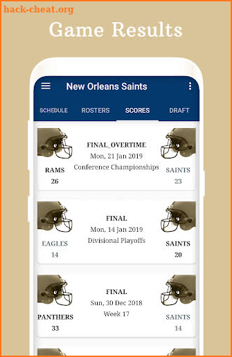 New Orleans - Football Live Score & Schedule screenshot