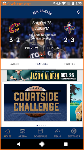 New Orleans Pelicans screenshot