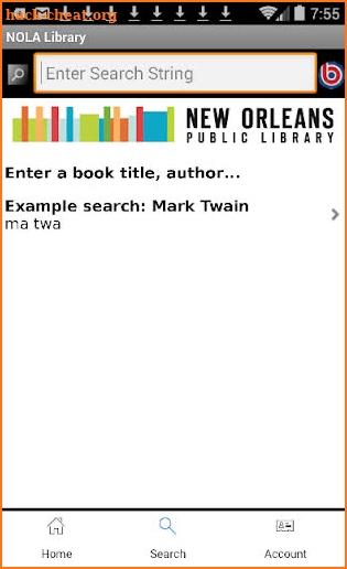 New Orleans Public Library screenshot