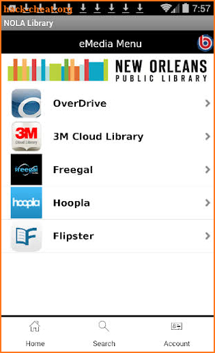 New Orleans Public Library screenshot