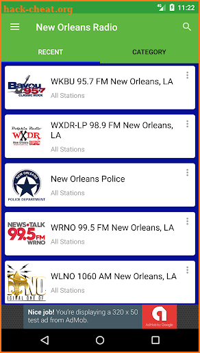 New Orleans Radio Stations screenshot