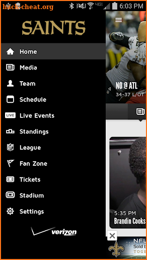 New Orleans Saints Mobile screenshot