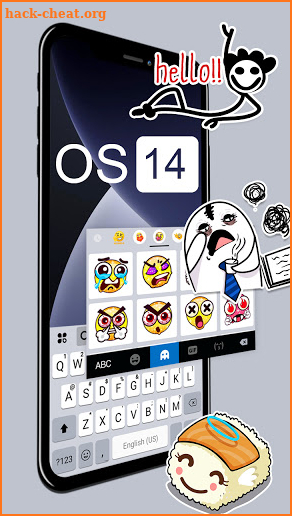 New OS 14 Keyboard Background screenshot