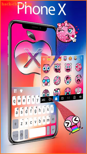 New Phone X Os 11 2019 Keyboard Theme screenshot