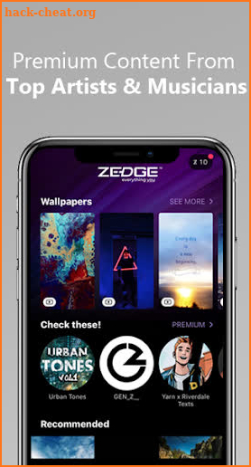 New Premium Zedge Wallpapers and Ringtones screenshot