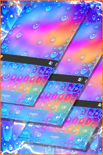 New Rainbow Keyboard Theme screenshot