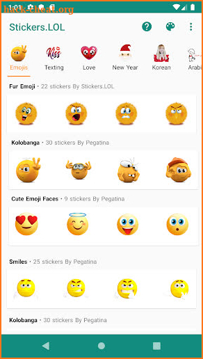 New Stickers for Chat - WAStickerApps screenshot