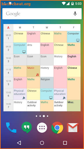 New Timetable (Widget) - 2020 screenshot