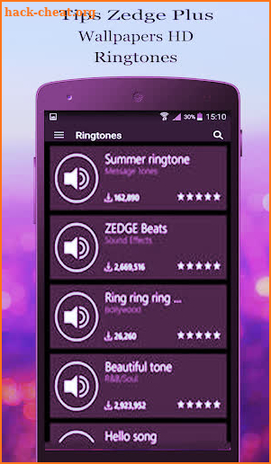 new Tips Zedge Plus Wallpapers HD Ringtones Hints screenshot