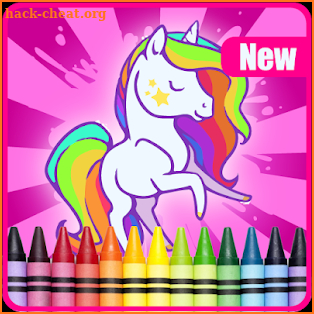 New Unicorn Coloring Book Game screenshot